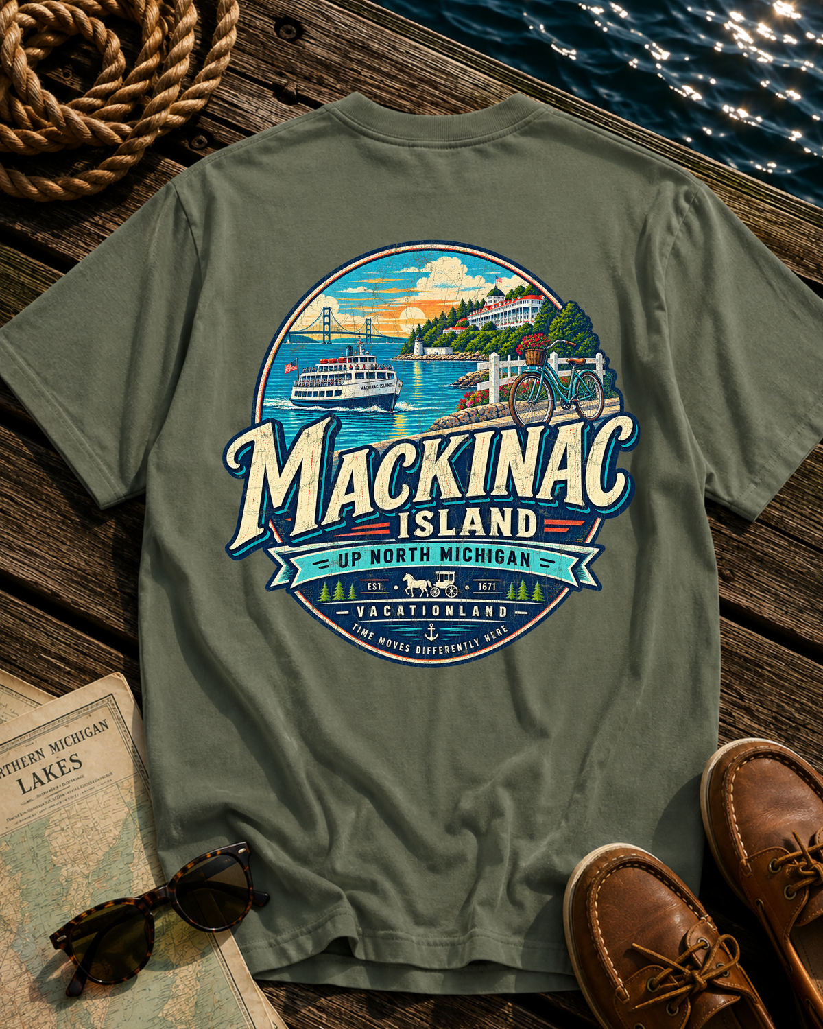 Mackinac Island Vacationland T-Shirt