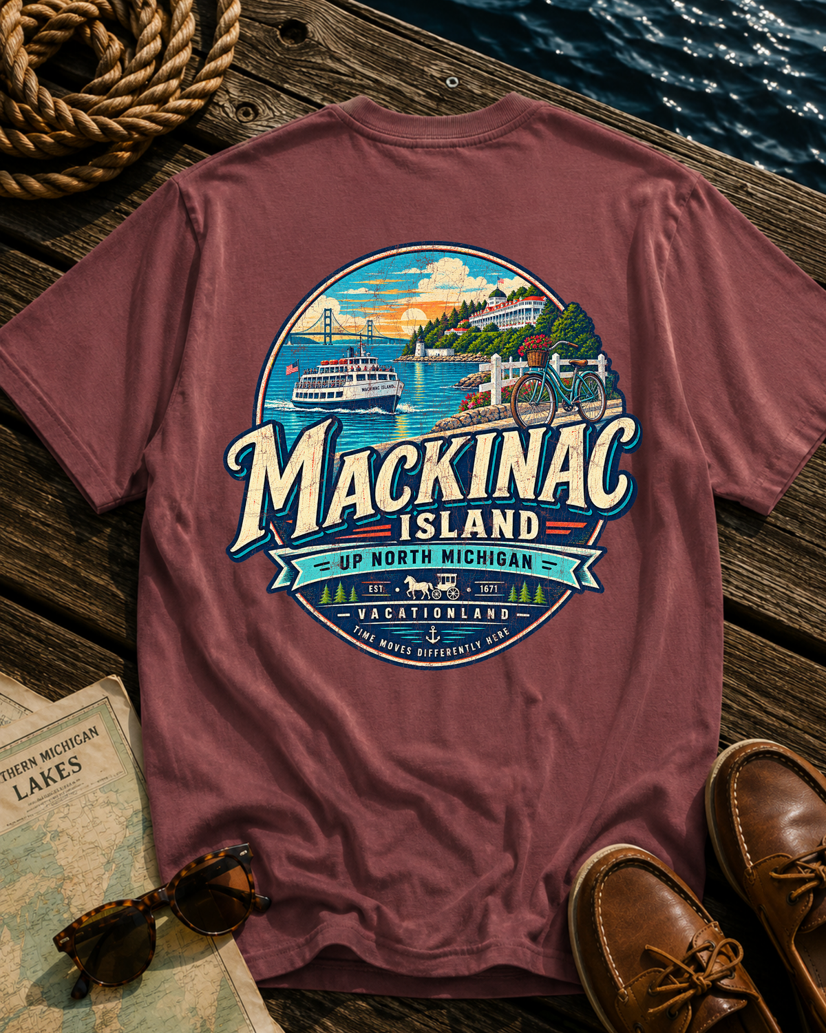 Mackinac Island Vacationland T-Shirt