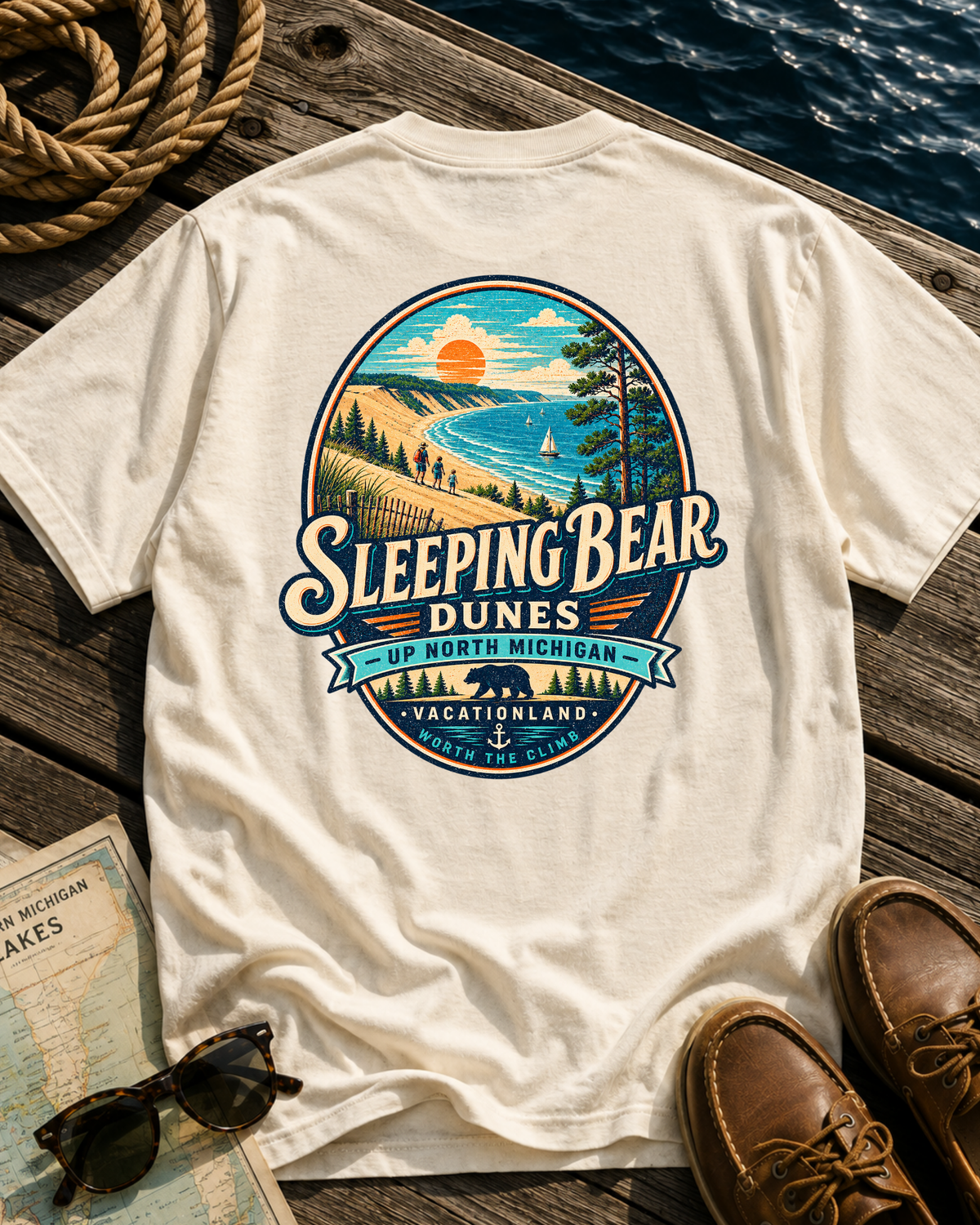 Sleeping Bear Dunes Vacationland T-Shirt