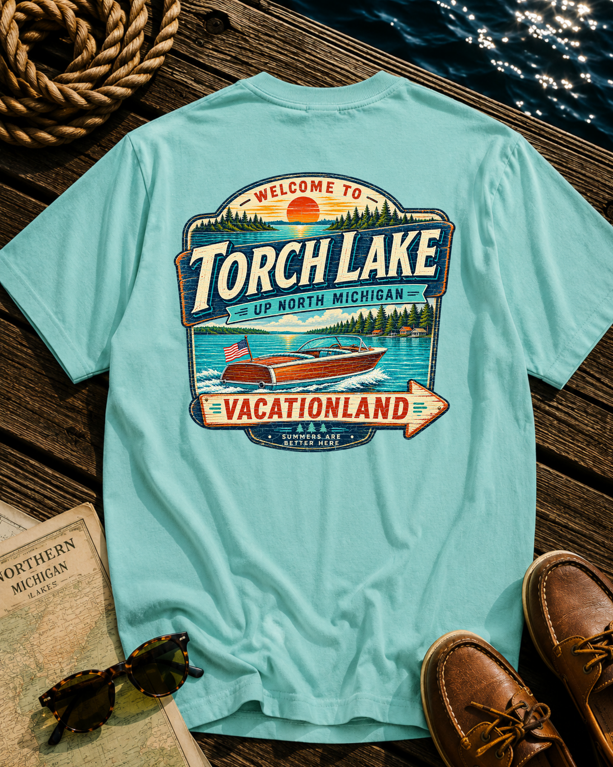 Torch Lake Vacationland T-Shirt