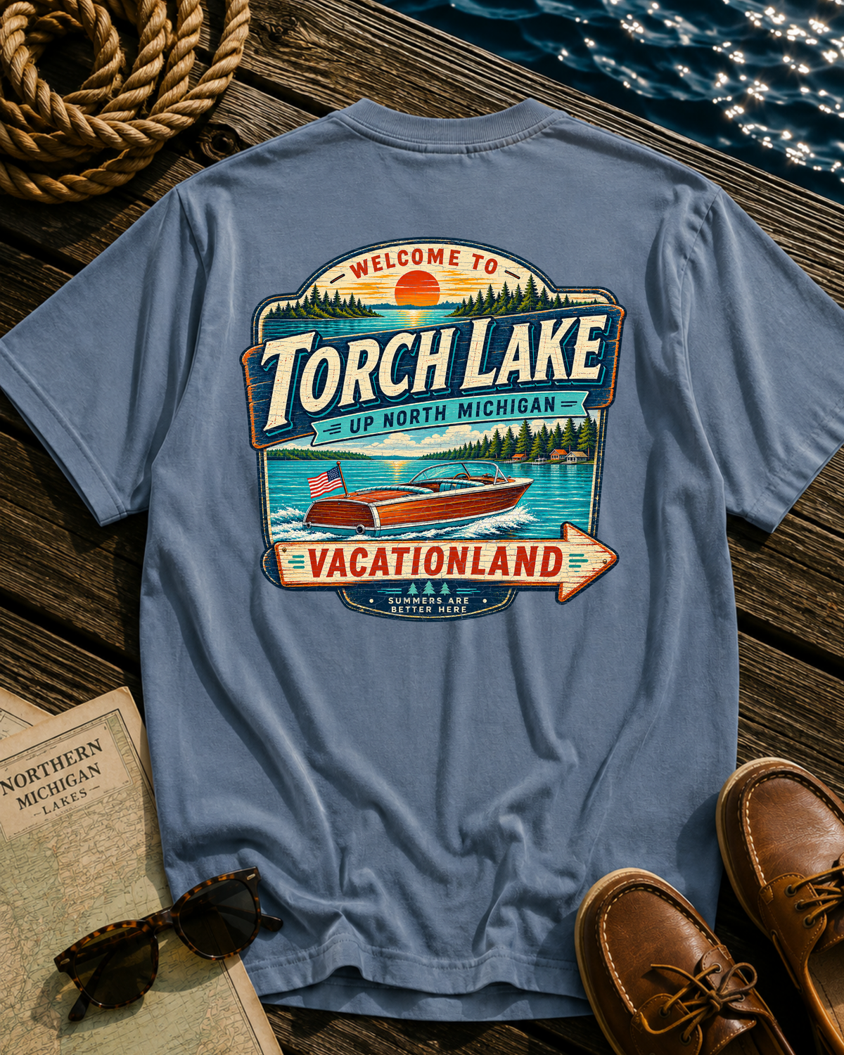 Torch Lake Vacationland T-Shirt