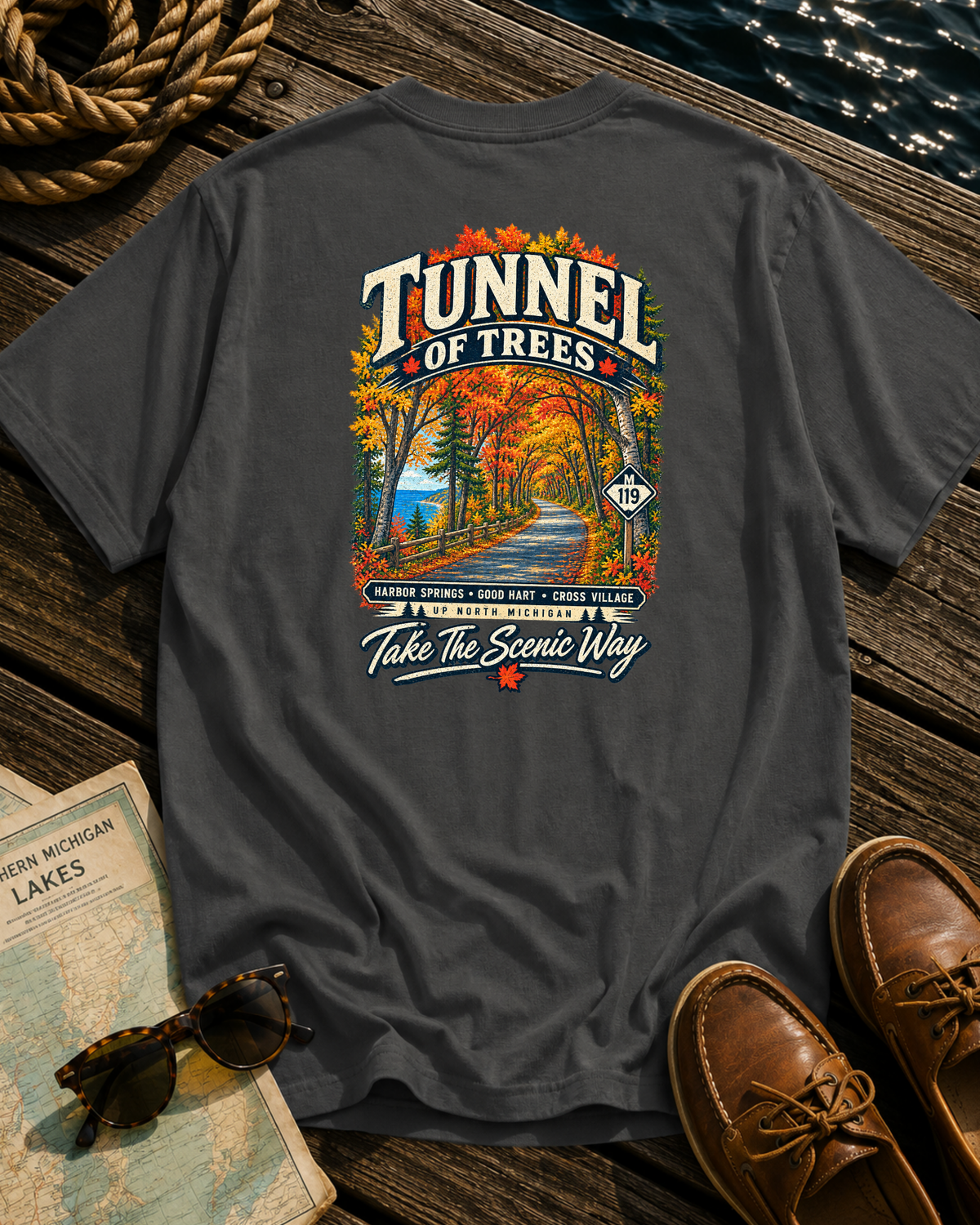 Tunnel of Trees Michigan T-Shirt