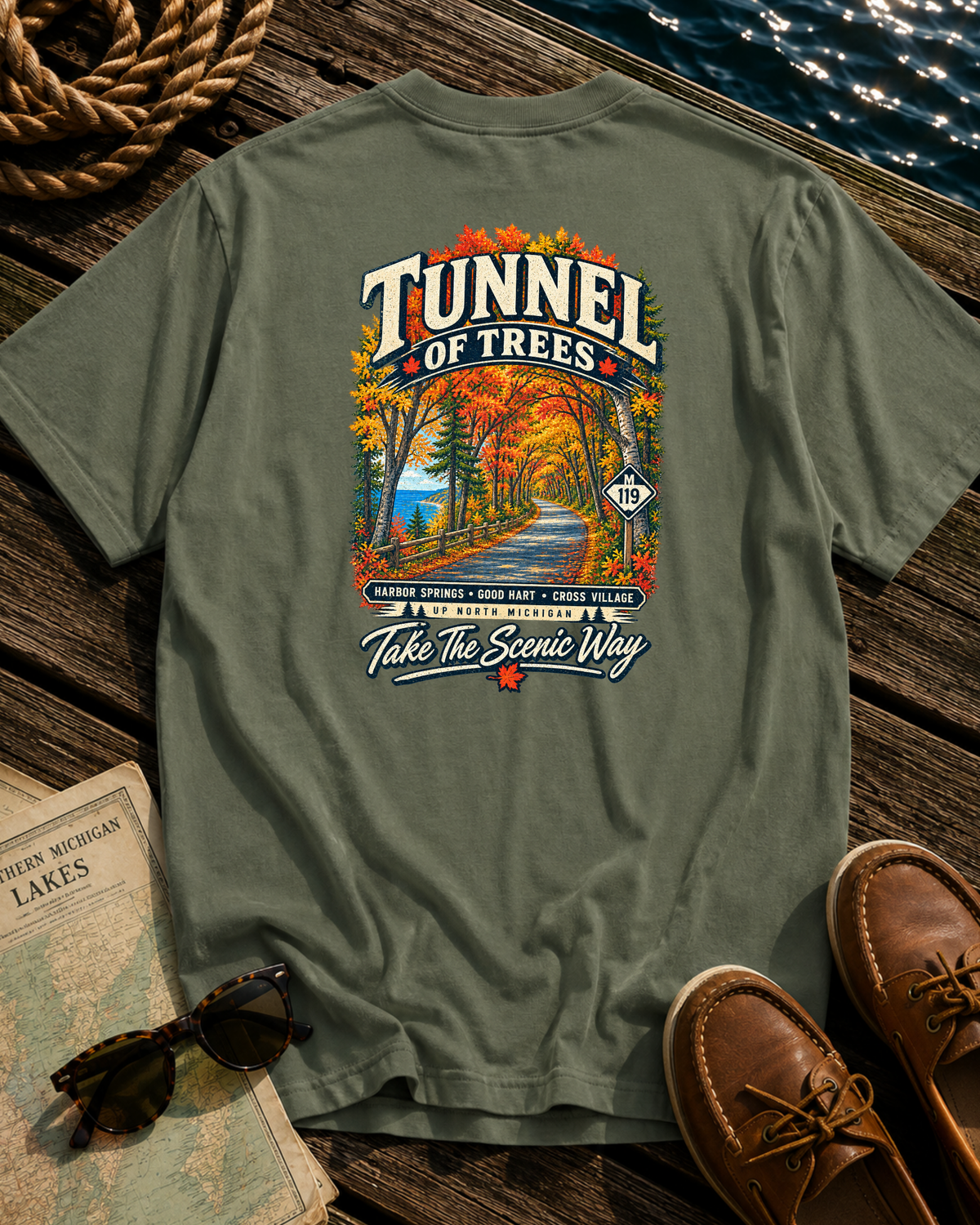 Tunnel of Trees Michigan T-Shirt