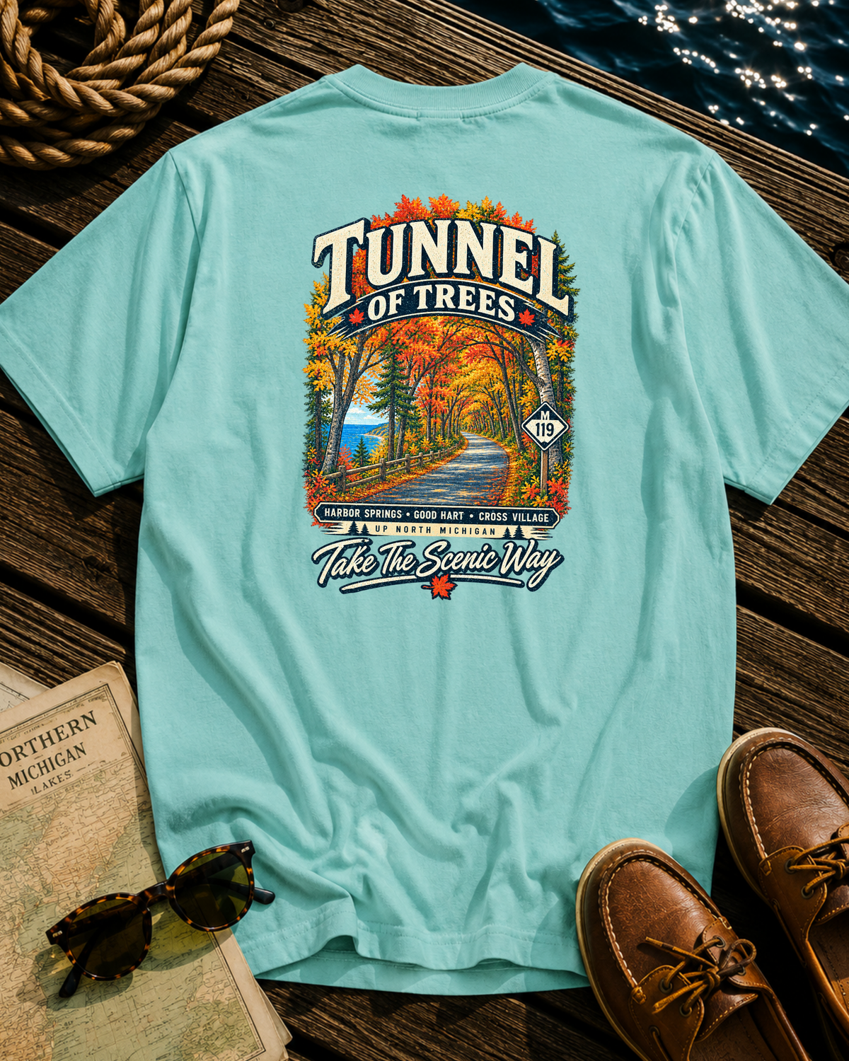 Tunnel of Trees Michigan T-Shirt