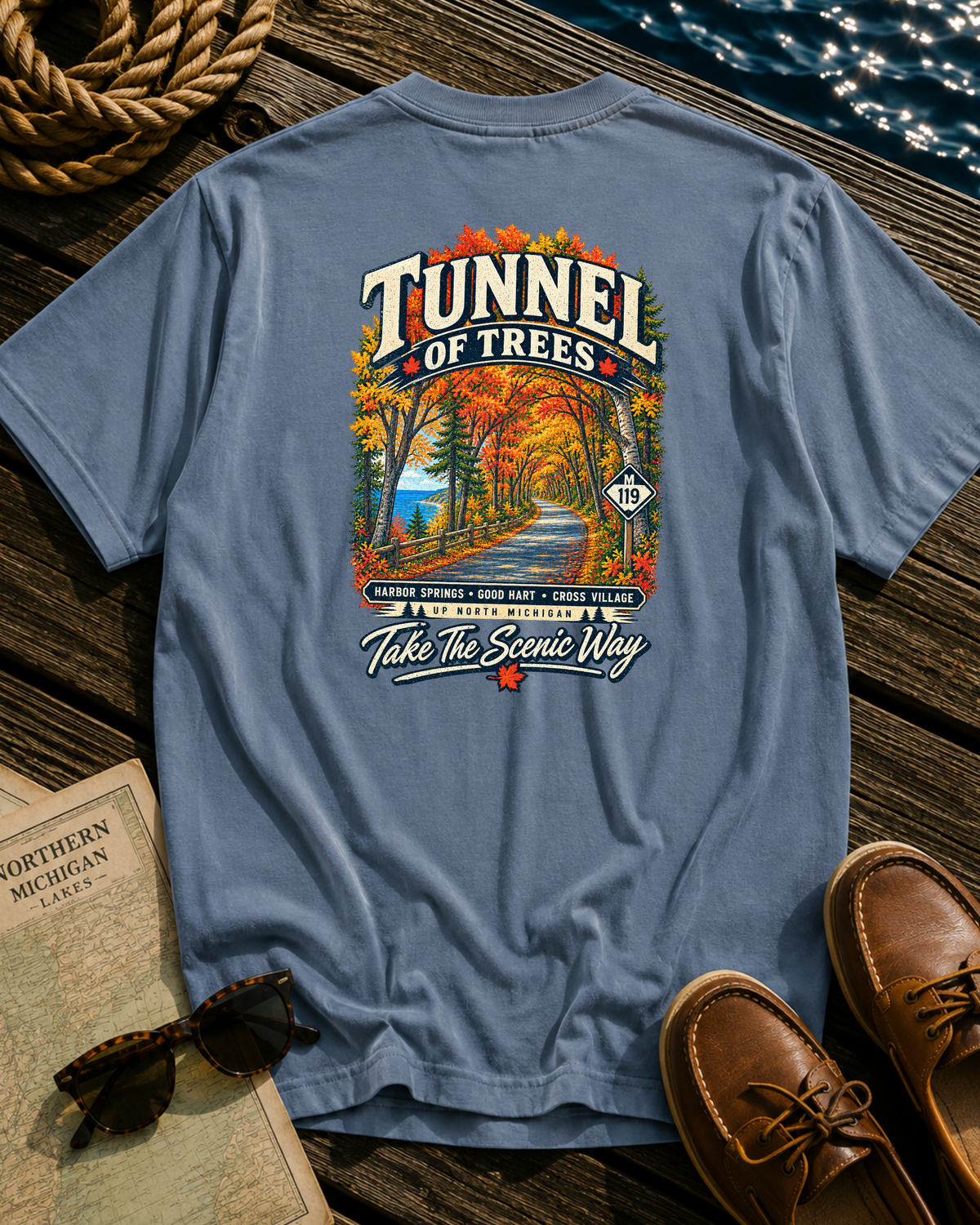 Tunnel of Trees Michigan T-Shirt