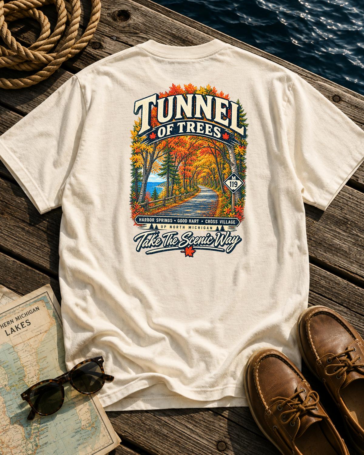 Tunnel of Trees Michigan T-Shirt