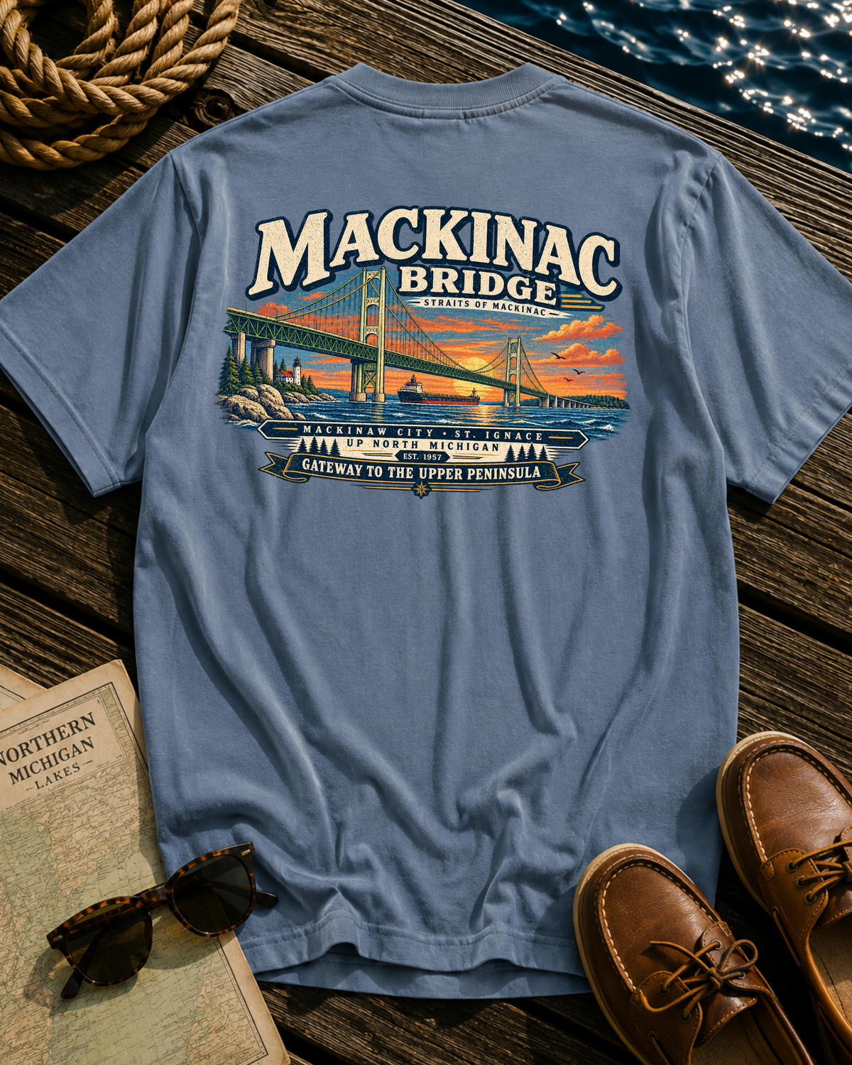 Mackinac Bridge Michigan T-Shirt