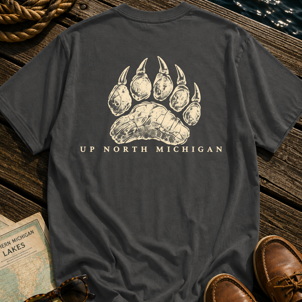 Up North Black Bear Track T-Shirt