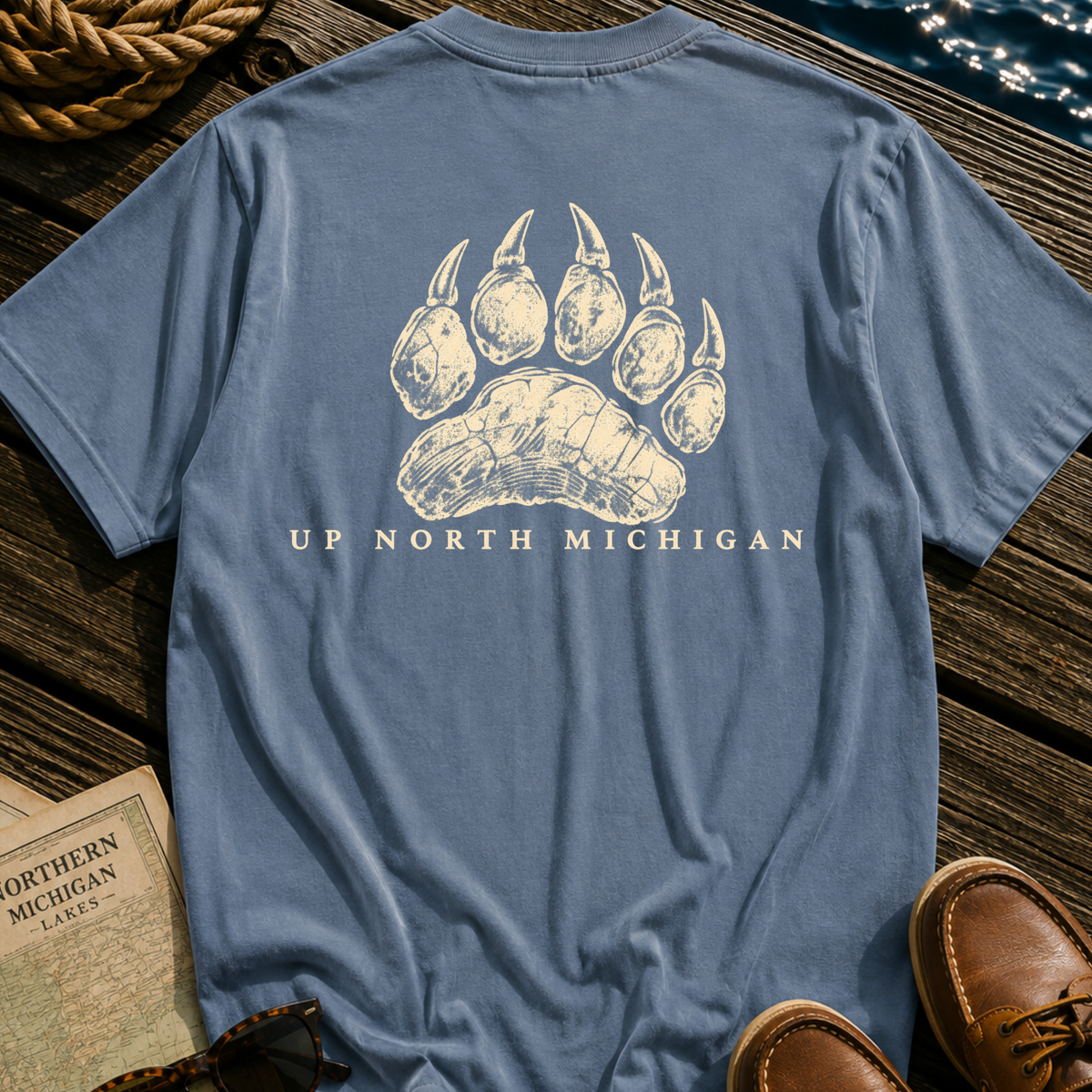 Up North Black Bear Track T-Shirt