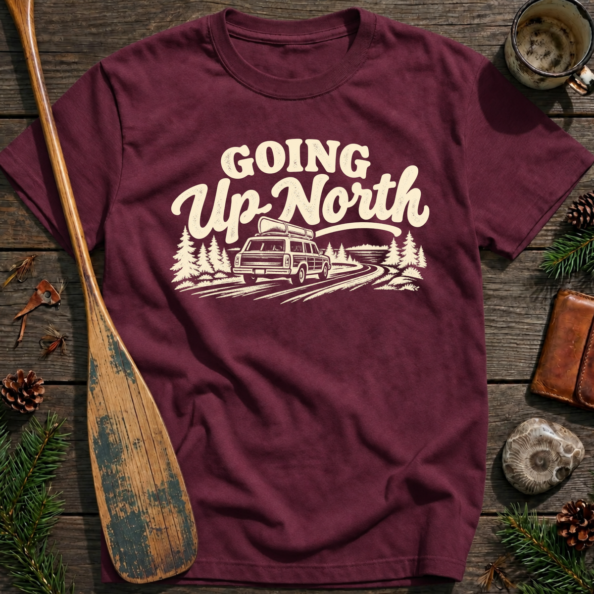 Going Up North Road Trip T‑Shirt