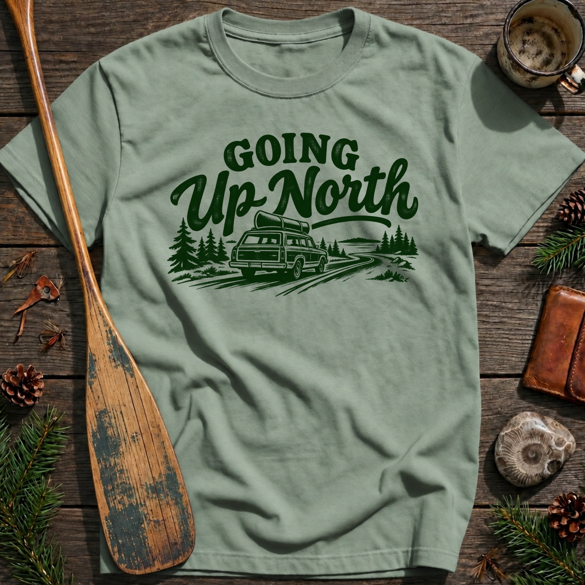 Going Up North Road Trip T‑Shirt