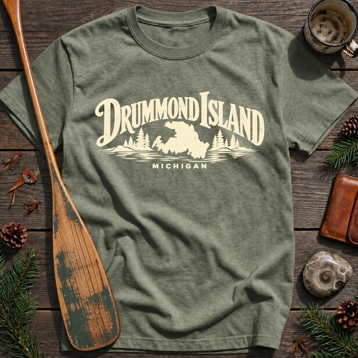 Drummond Island Michigan Heritage T‑Shirt