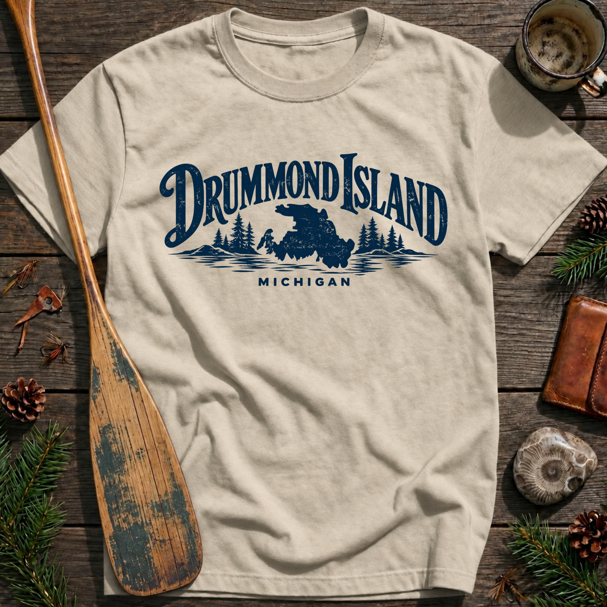 Drummond Island Michigan Heritage T‑Shirt