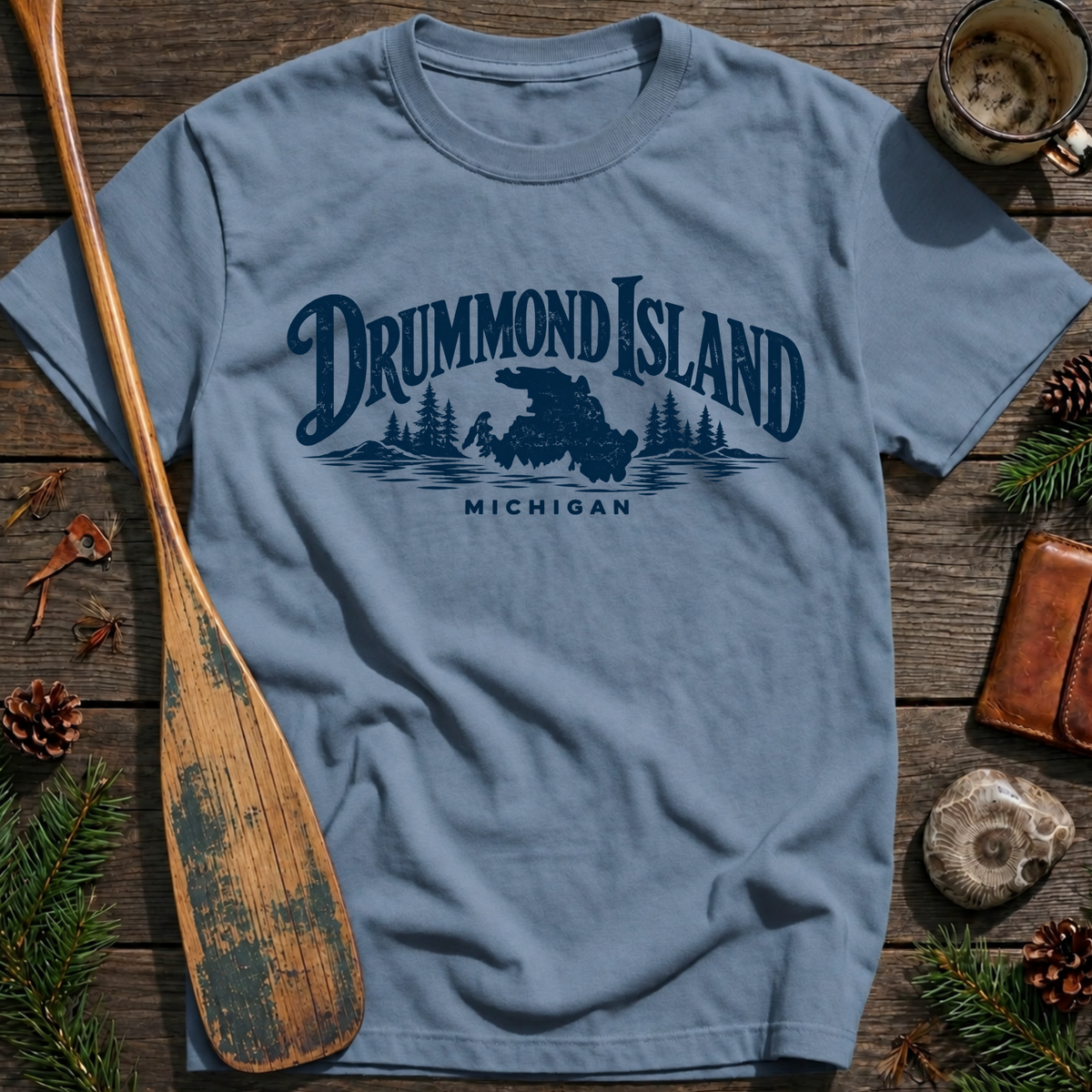 Drummond Island Michigan Heritage T‑Shirt