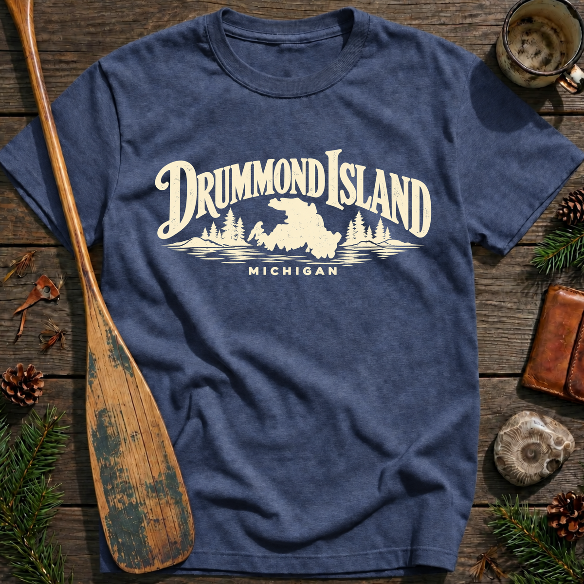 Drummond Island Michigan Heritage T‑Shirt