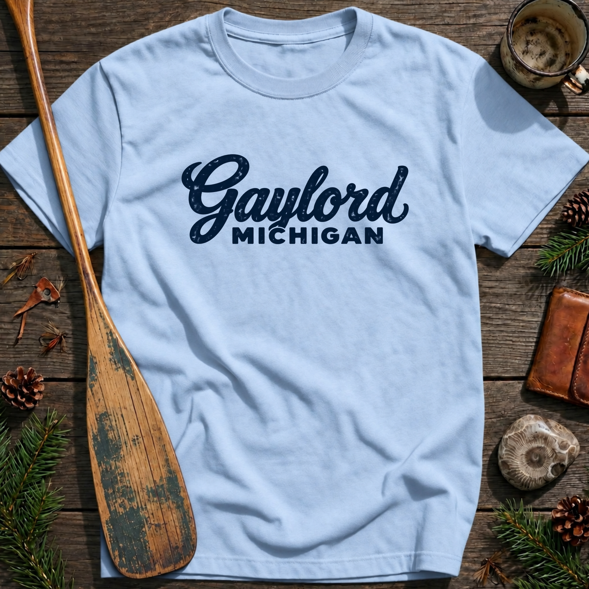 Gaylord Michigan Heritage Script T‑Shirt