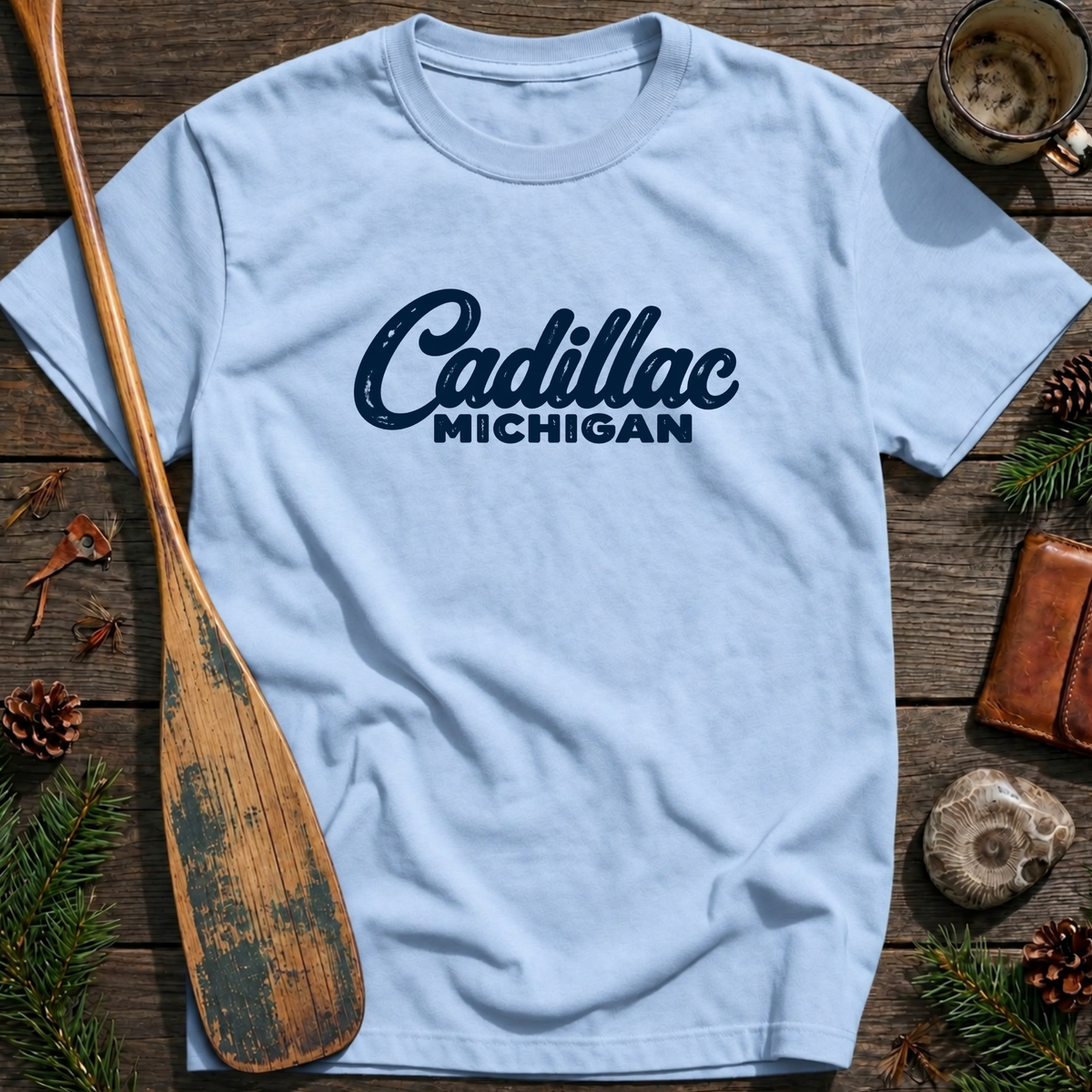 Cadillac Michigan Heritage Script T‑Shirt