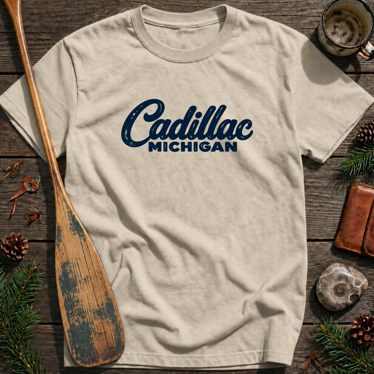 Cadillac Michigan Heritage Script T‑Shirt