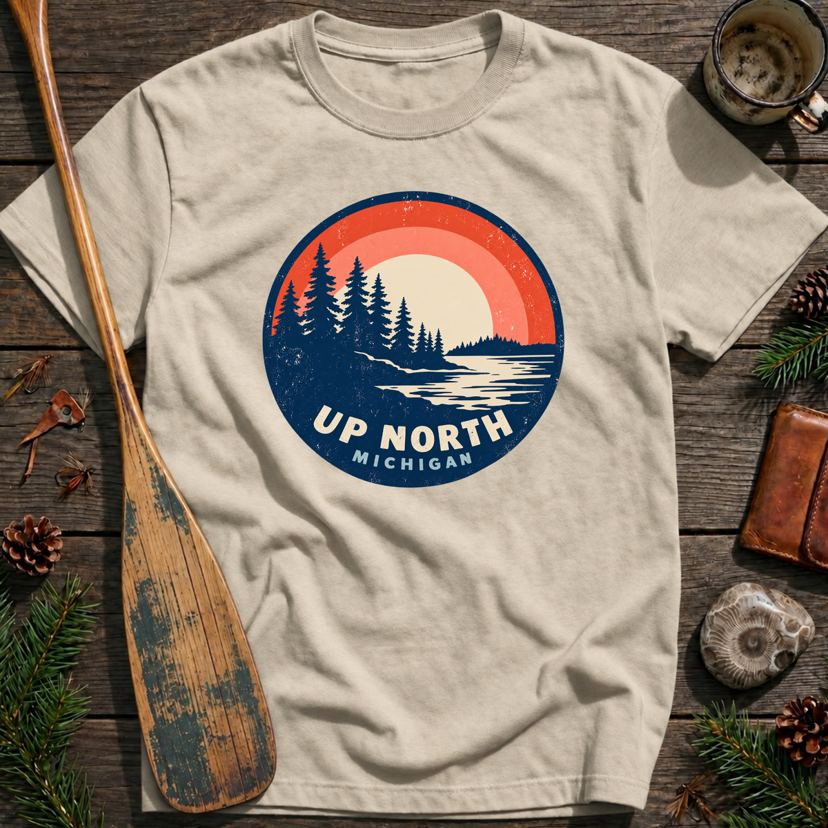 Fresh Coast Sunset Badge T-Shirt