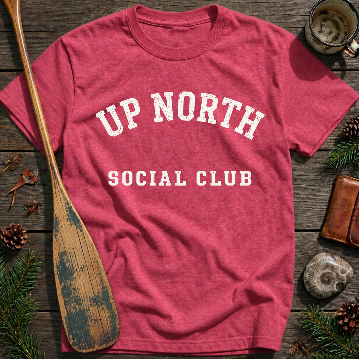 Up North Social Club Block T‑Shirt