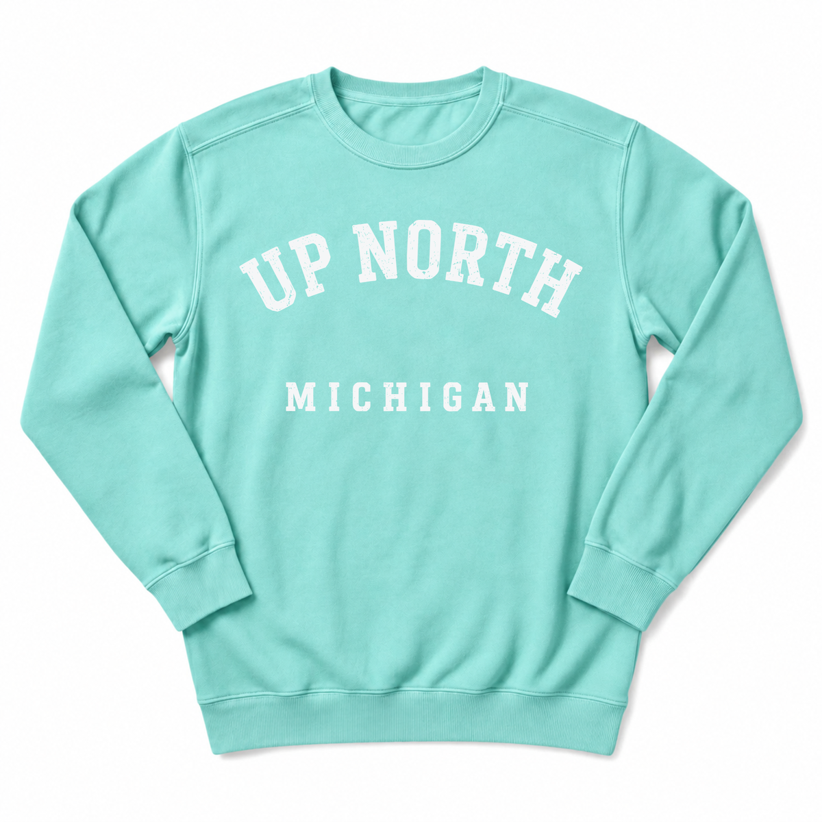 Up North Michigan Block Crewneck Sweatshirt