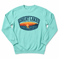 Great Lakes Michigan Sunset Crewneck Sweatshirt