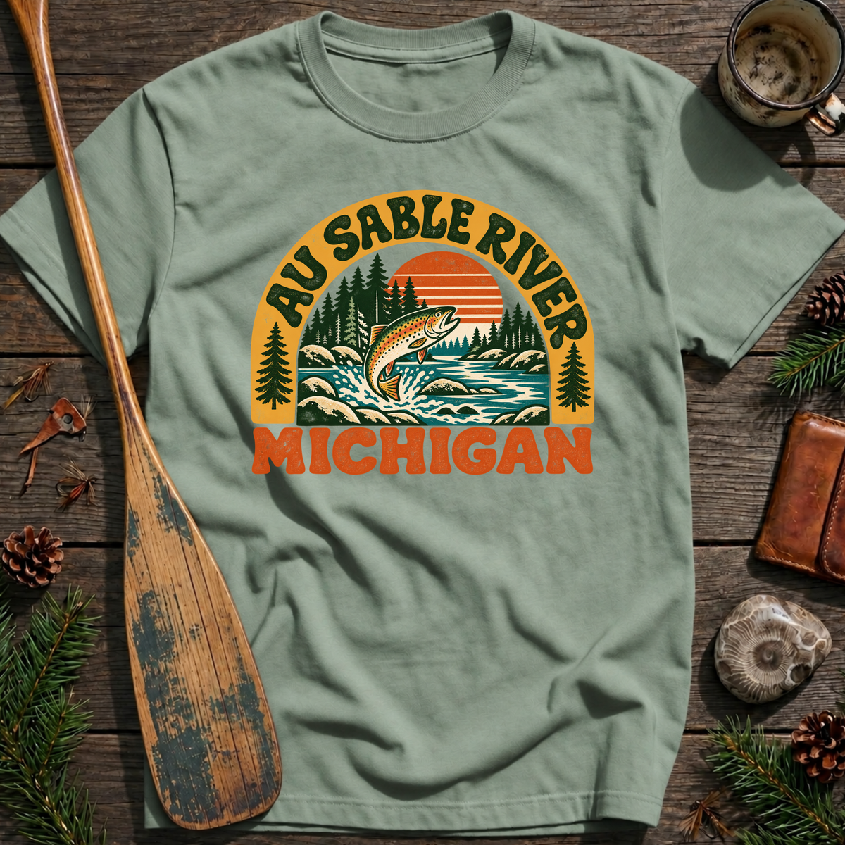 Au Sable River Wild By Nature T-Shirt