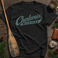 Charlevoix Michigan Vintage Athletic Script T-Shirt