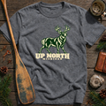 Up North Michigan Buck Modern Mascot T-Shirt
