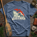 Sled Up North Michigan Adrenaline Snowmobile T-Shirt