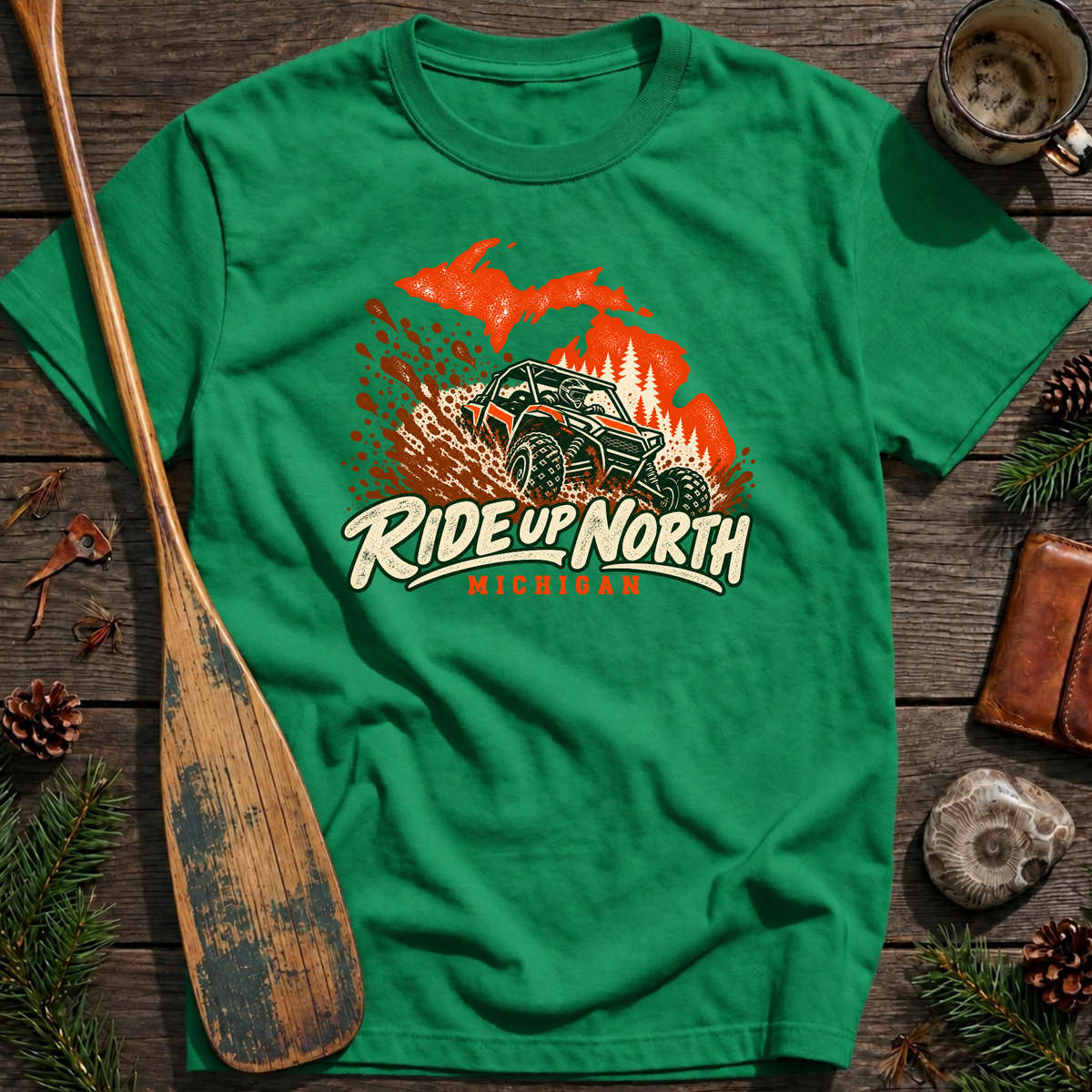 Ride Up North Michigan Adrenaline ORV T-Shirt