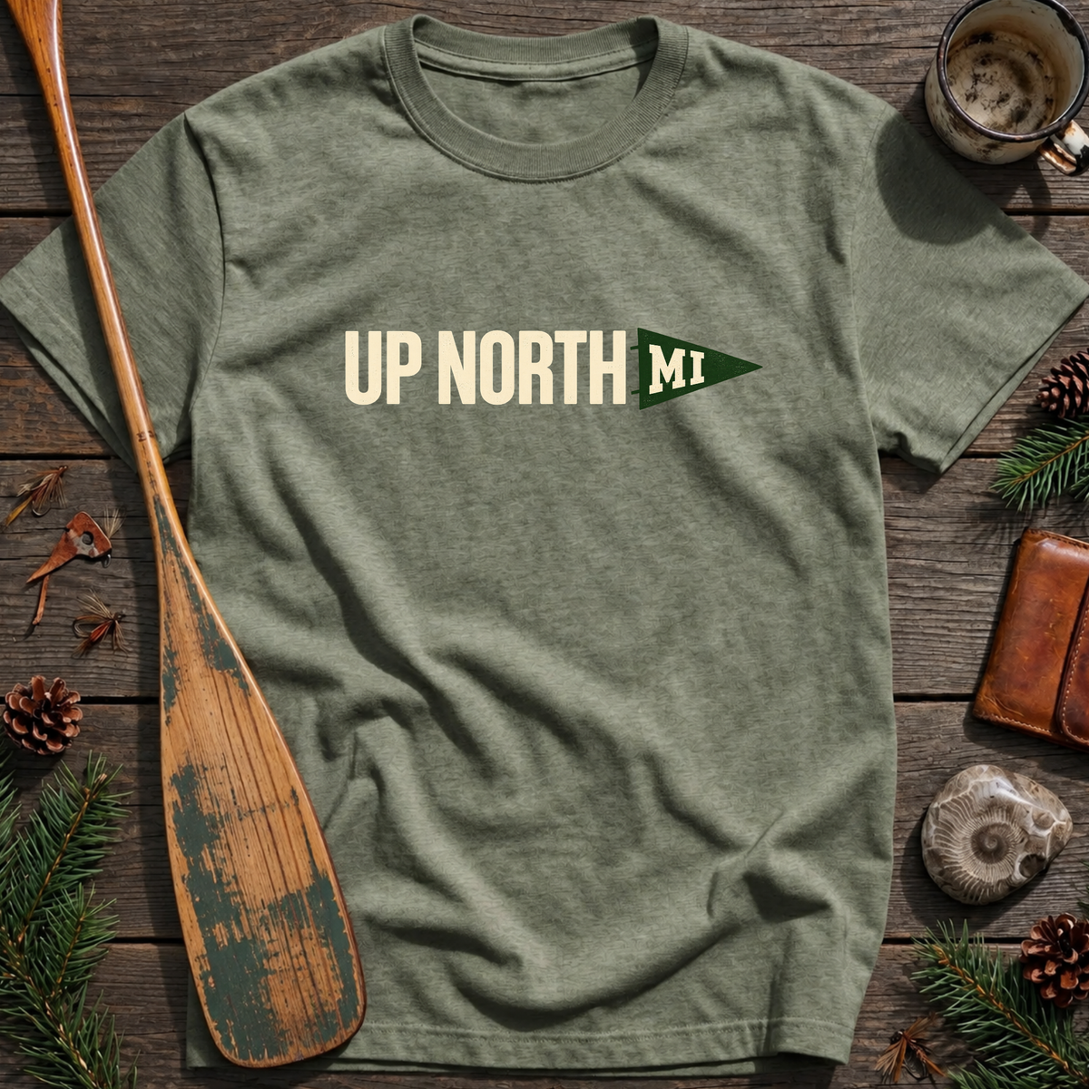 Up North Collegiate Pennant T‑Shirt