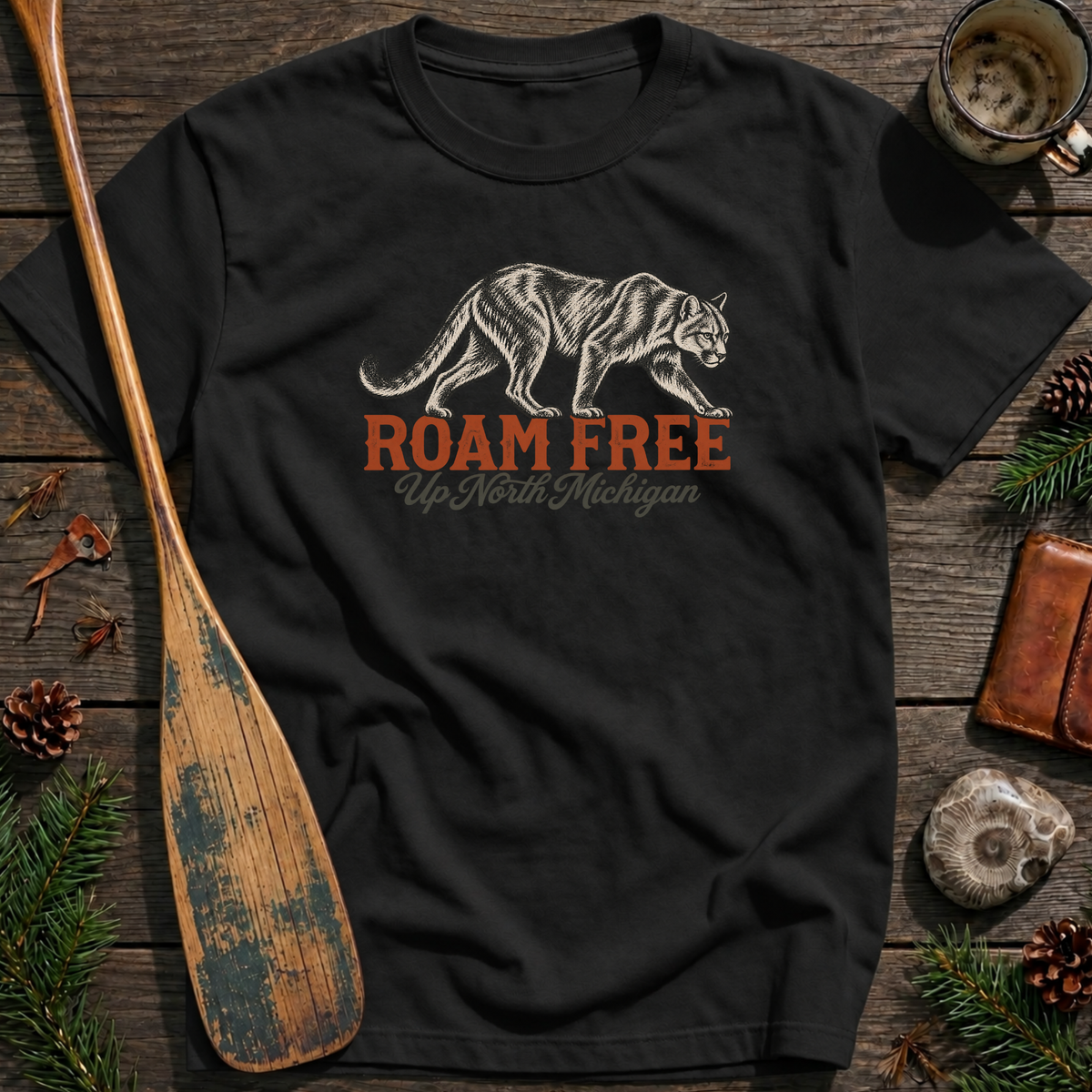 Roam Free Mountain Lion T-Shirt