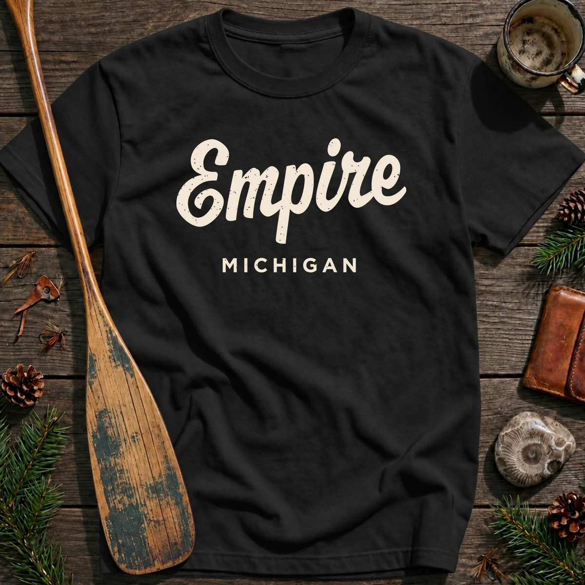 Empire Michigan Vintage Script T‑Shirt