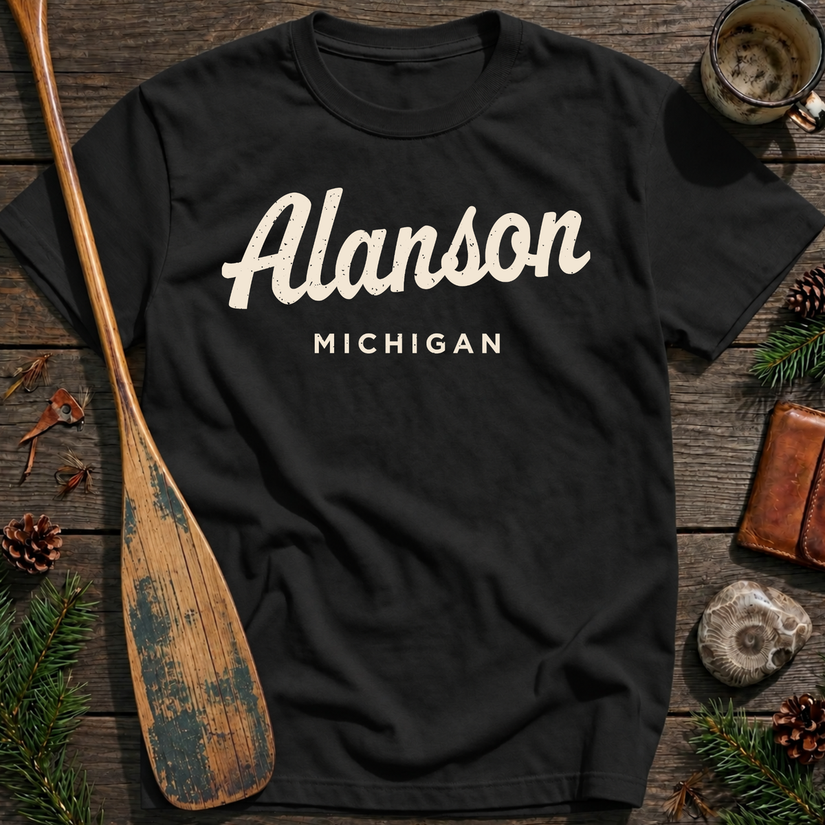 Alanson Michigan Vintage Script T‑Shirt