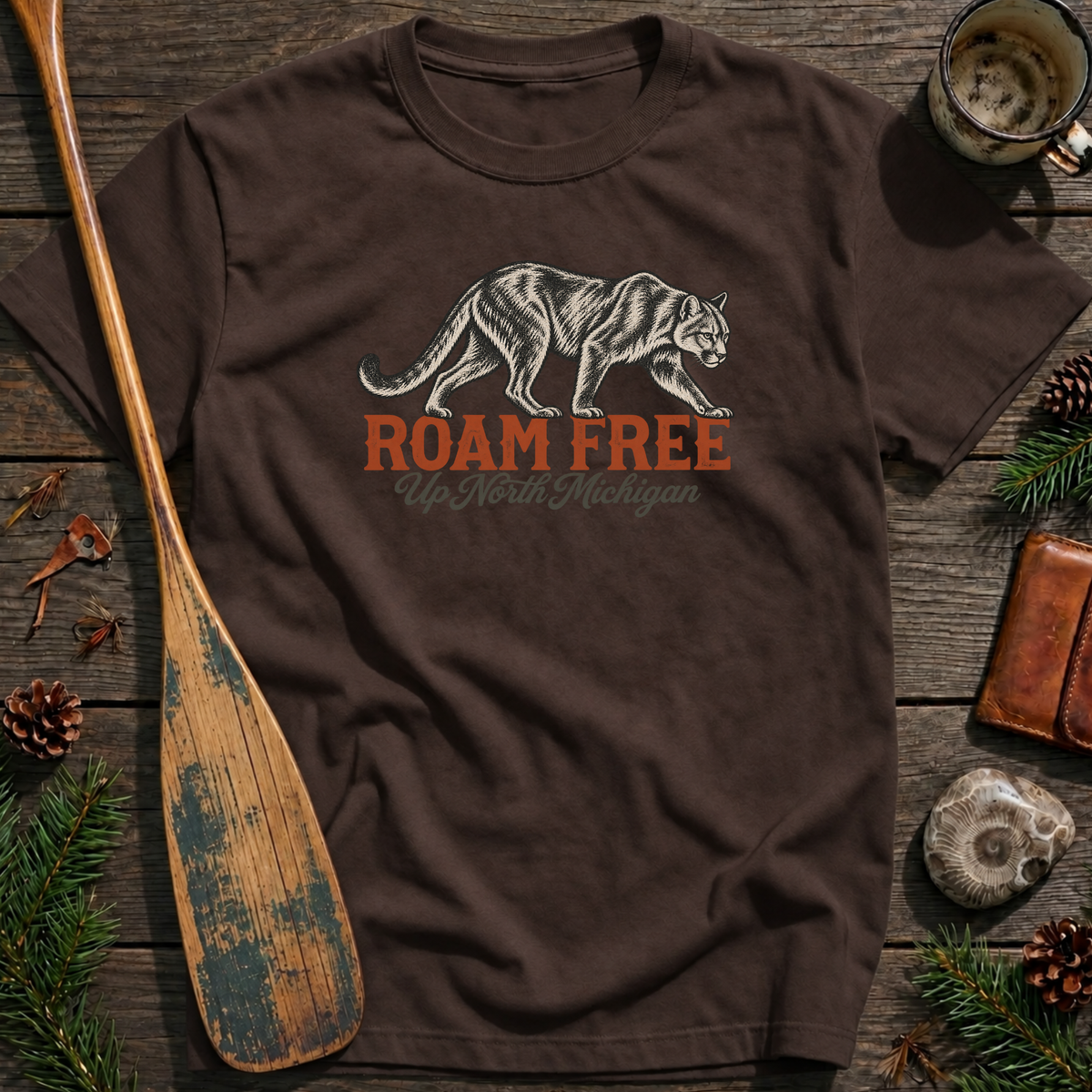 Roam Free Mountain Lion T-Shirt