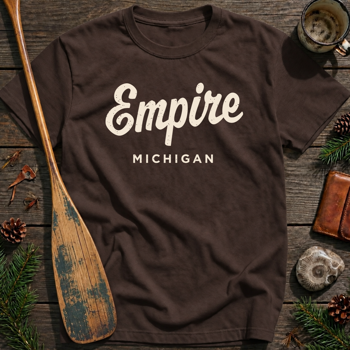 Empire Michigan Vintage Script T‑Shirt