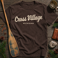 Cross Village Michigan Vintage Script T‑Shirt