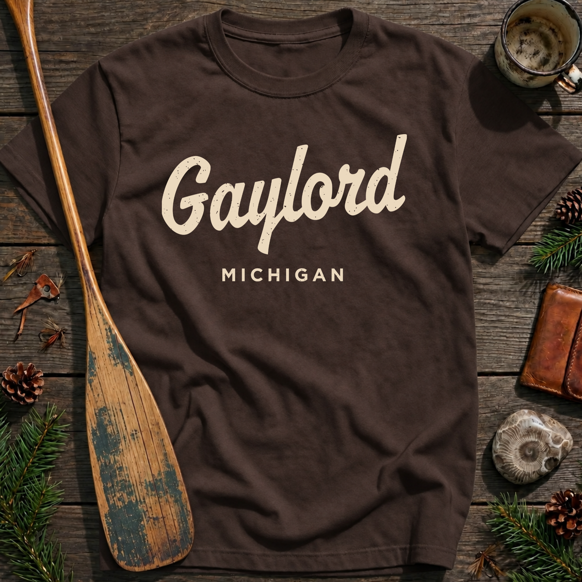 Gaylord Michigan Vintage Script T‑Shirt