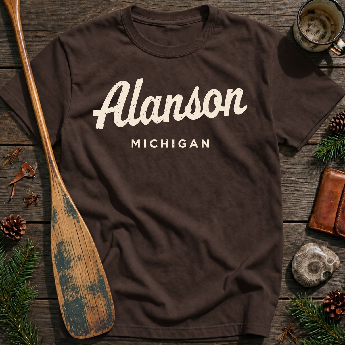 Alanson Michigan Vintage Script T‑Shirt