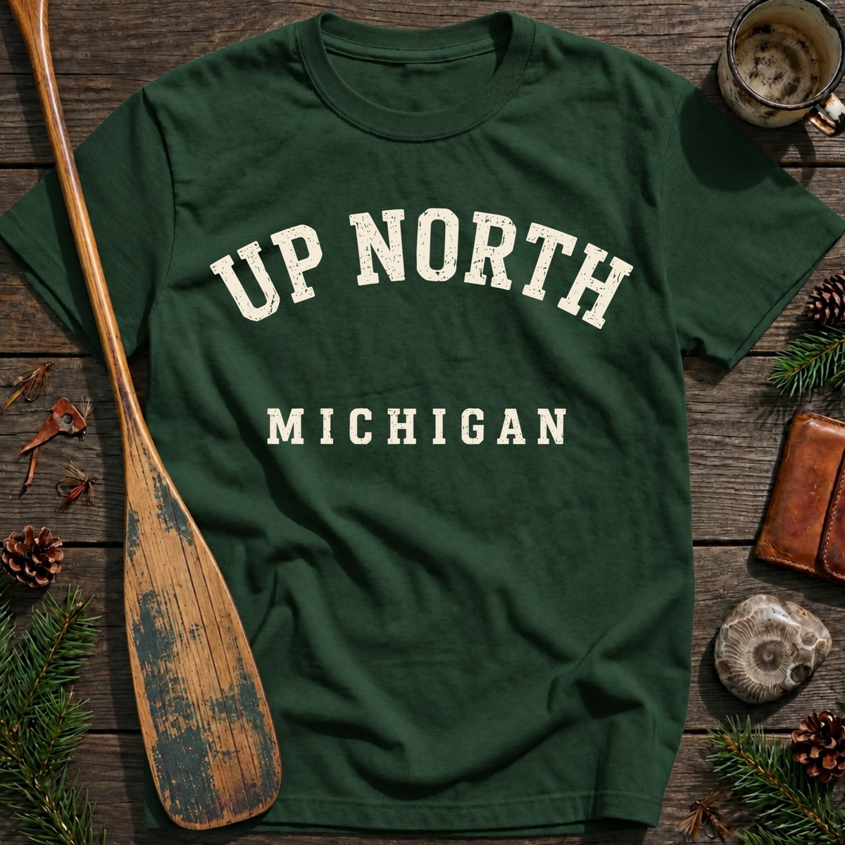 Up North Michigan Block T‑Shirt