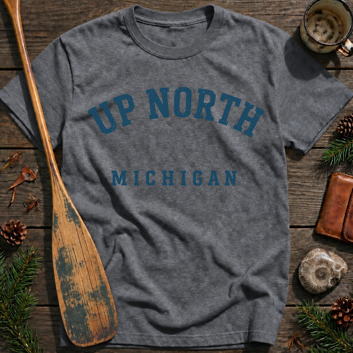 Up North Michigan Block T‑Shirt