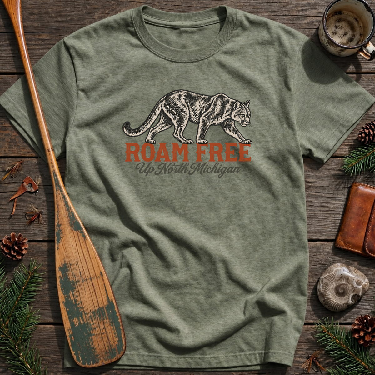 Roam Free Mountain Lion T-Shirt