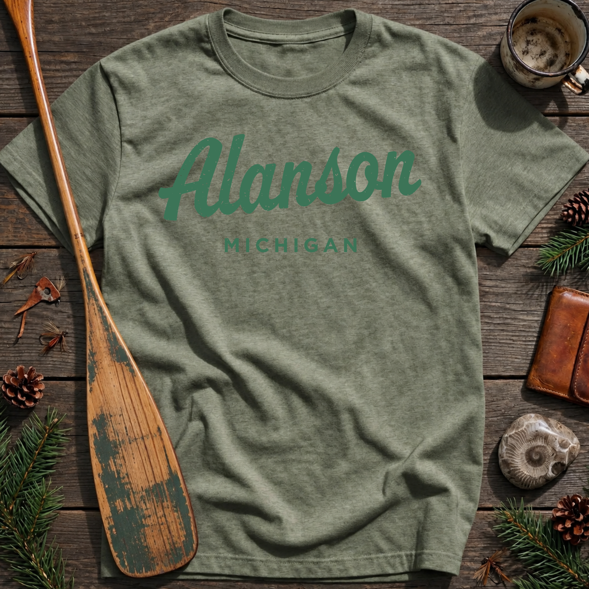 Alanson Michigan Vintage Script T‑Shirt