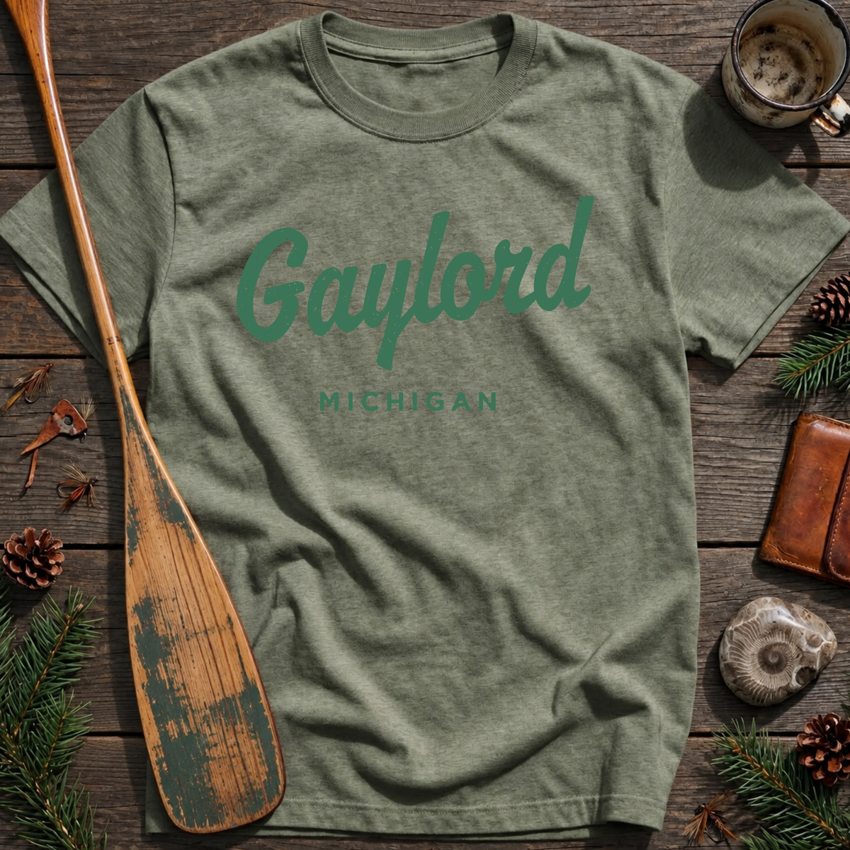 Gaylord Michigan Vintage Script T‑Shirt