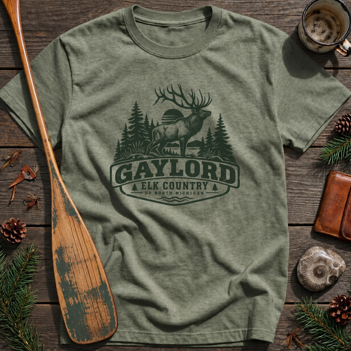 Gaylord Michigan Elk Country T‑Shirt