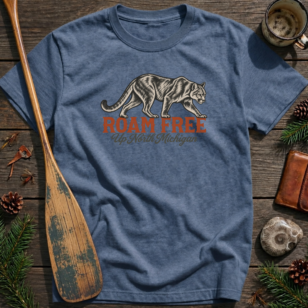 Roam Free Mountain Lion T-Shirt