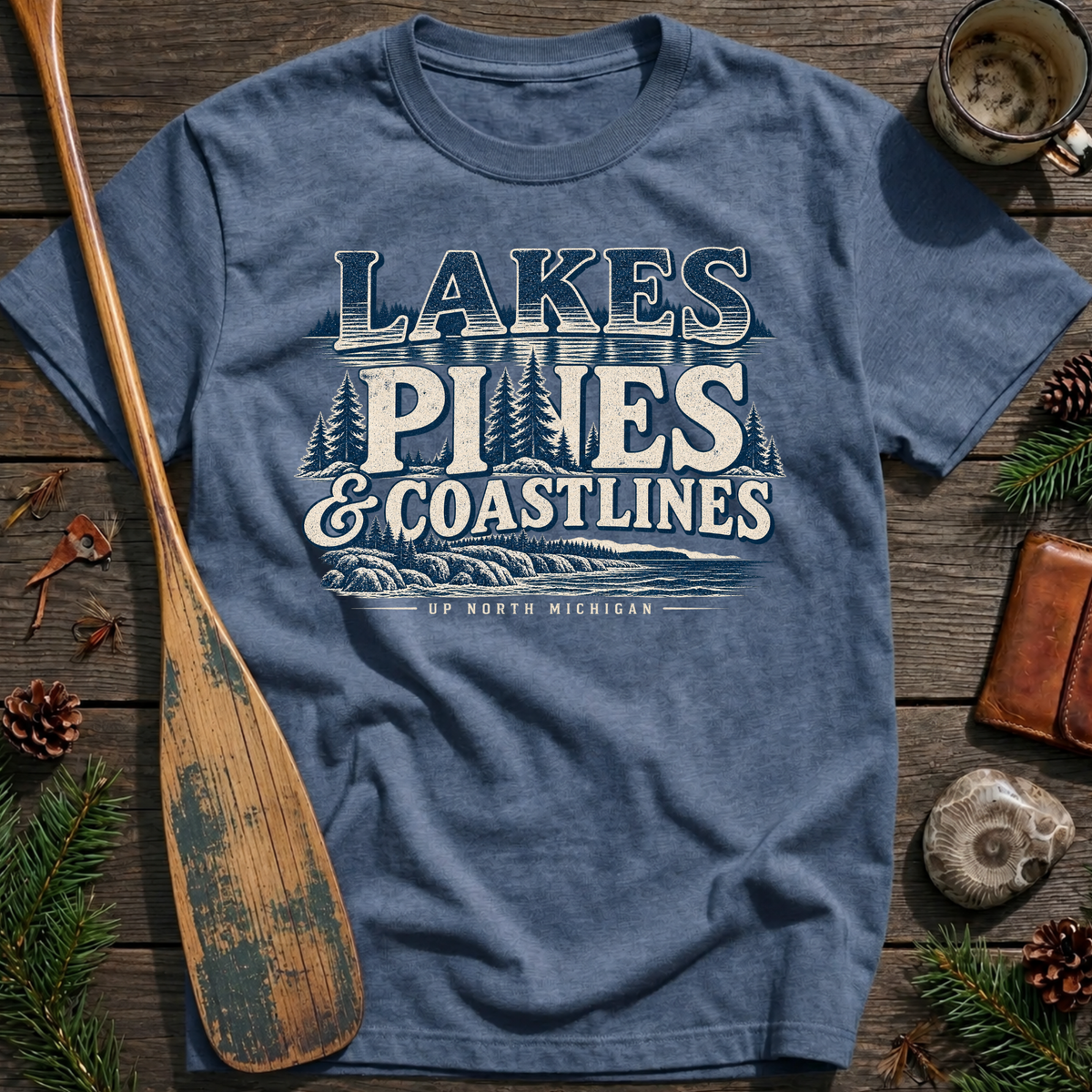Lakes Pines Coastlines T‑Shirt
