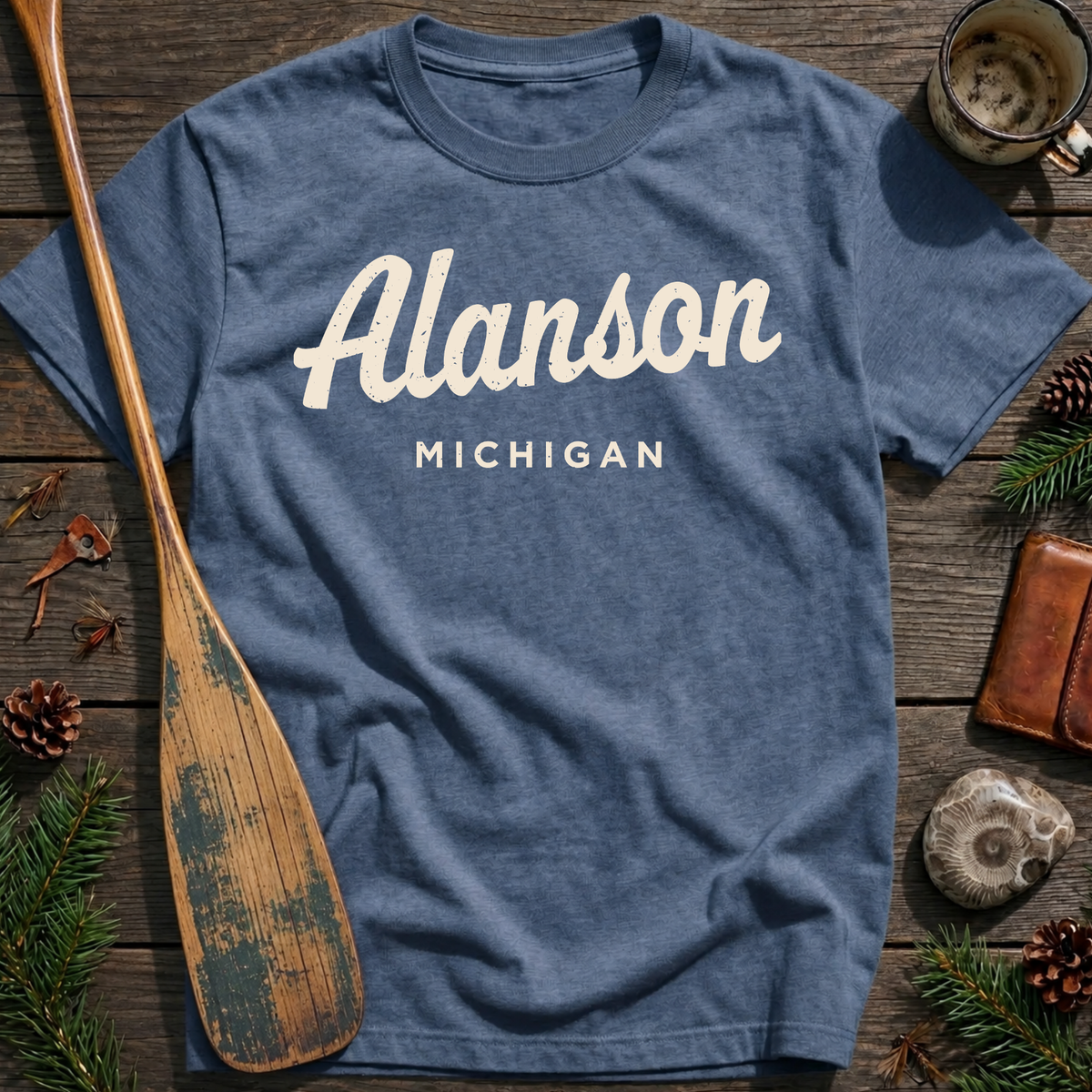 Alanson Michigan Vintage Script T‑Shirt