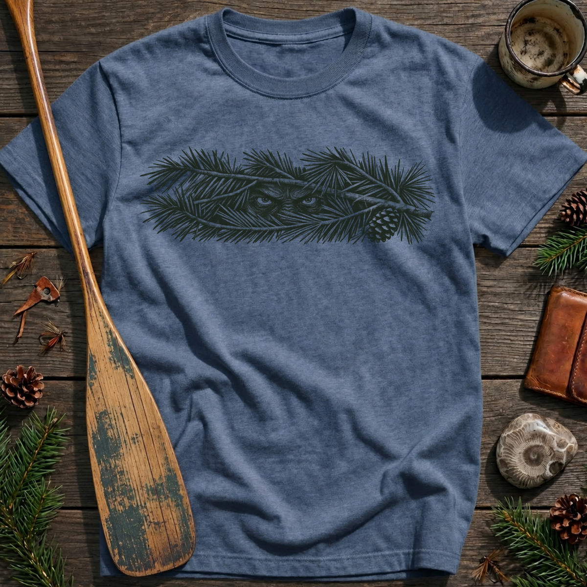Bigfoot Eyes in the Pines T-Shirt